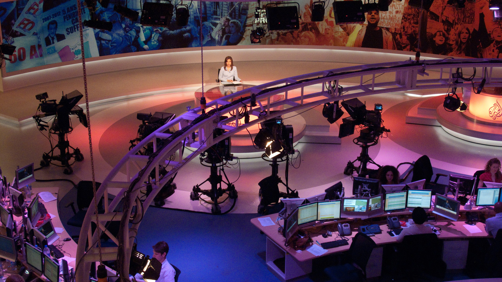 The Al Jazeera newsroom in Doha.