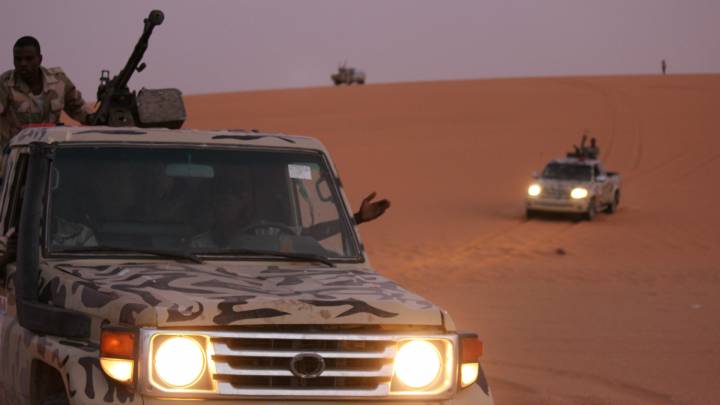Libysche Milizen auf Patrouille